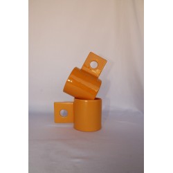 Taza naranja asa cuadrada