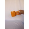 Taza naranja asa cuadrada